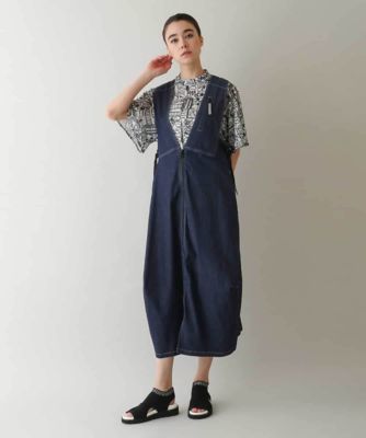＜TRUNK HIROKO KOSHINO (Women)＞ストレッチデニムジャンパースカート／洗える