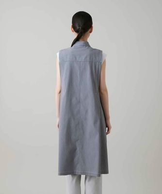 サッカーストライプロングシャツベスト／洗える | TRUNK HIROKO