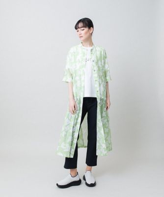 かもめロゴ総柄タックワンピース ／洗える | TRUNK HIROKO KOSHINO