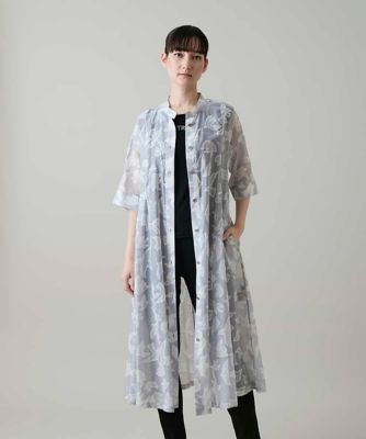 かもめロゴ総柄タックワンピース ／洗える | TRUNK HIROKO KOSHINO