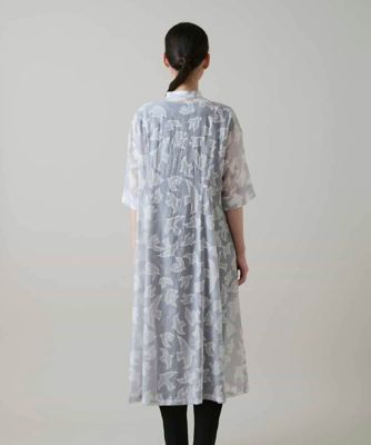 かもめロゴ総柄タックワンピース ／洗える | TRUNK HIROKO KOSHINO
