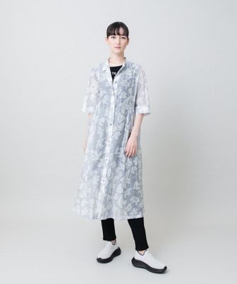 かもめロゴ総柄タックワンピース ／洗える | TRUNK HIROKO KOSHINO