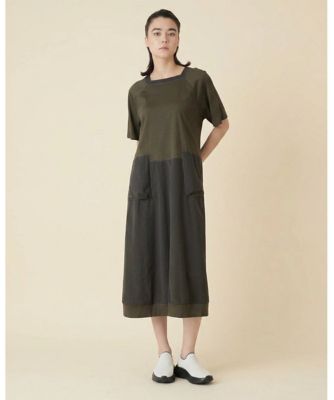 異素材コンビ配色ワンピース／洗える | TRUNK HIROKO KOSHINO (Women