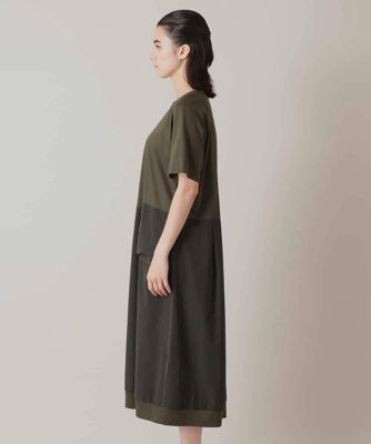 異素材コンビ配色ワンピース／洗える | TRUNK HIROKO KOSHINO (Women