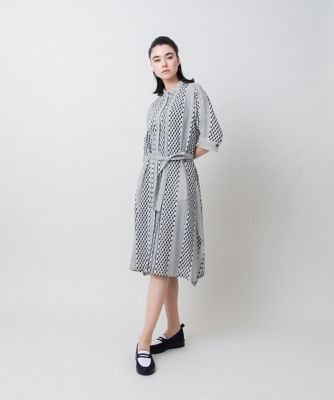 ジオメトリック柄ワンピース／洗える | TRUNK HIROKO KOSHINO (Women
