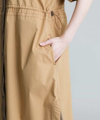 【洗濯機で洗える】タイプライター異素材ジョイントワンピース