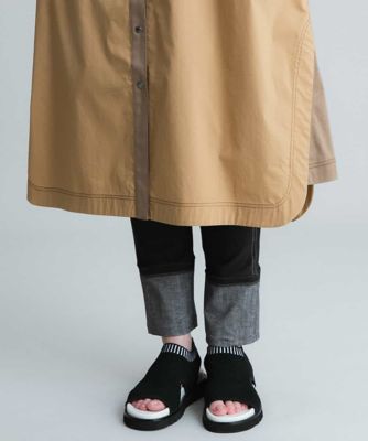 【洗濯機で洗える】タイプライター異素材ジョイントワンピース