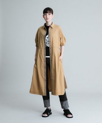 【洗濯機で洗える】タイプライター異素材ジョイントワンピース