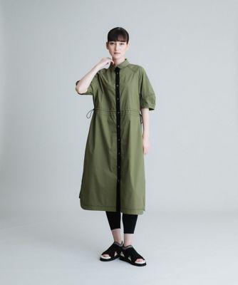 【洗濯機で洗える】タイプライター異素材ジョイントワンピース