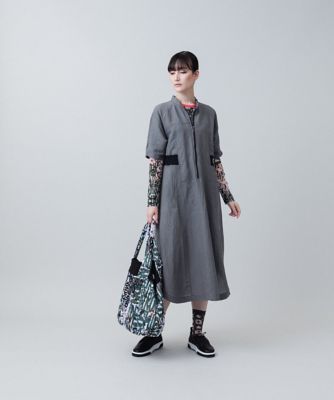 コットンリネンワッシャーワンピース／洗える