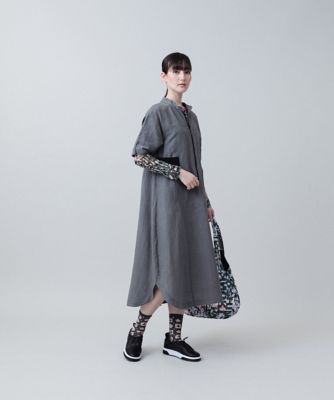 コットンリネンワッシャーワンピース／洗える