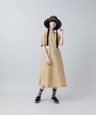 コットンリネンワッシャーワンピース／洗える