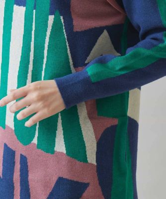 グラフィック柄ニットチュニック | TRUNK HIROKO KOSHINO (Women