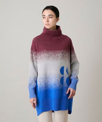 ＜TRUNK HIROKO KOSHINO (Women)＞グラデーションジャカードニットチュニック／洗える