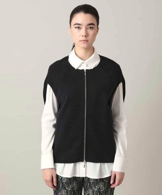 ミラノリブデザインニットベスト／洗える | TRUNK HIROKO KOSHINO