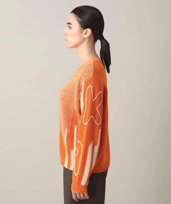 ロゴデザインインターシャニットプルオーバー／洗える | TRUNK HIROKO