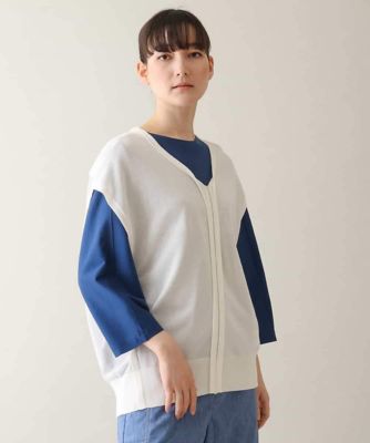 オーバーシルエットシアーニットベスト ／洗える | TRUNK HIROKO