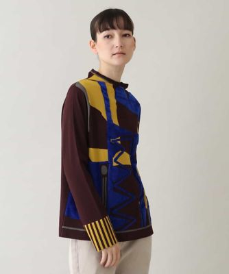 HIROKO KOSHINO / ヒロココシノ 立体モチーフインターシャニットプルオーバー/日本製 立体モチーフインターシャニットプルオーバー／日本製 | TRUNK