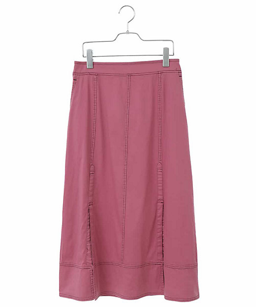 ＜三越伊勢丹/公式＞【SALE】配色ステッチスカート ピンク03 ロングスカート