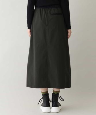 軽量タフタイレギュラーヘムデザインスカート／洗える