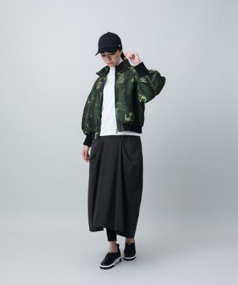軽量タフタイレギュラーヘムデザインスカート／洗える