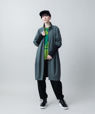 袖口リブ切替ジップアップジャケット