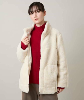 ＜TRUNK HIROKO KOSHINO (Women)＞スタンドカラーボアブルゾン