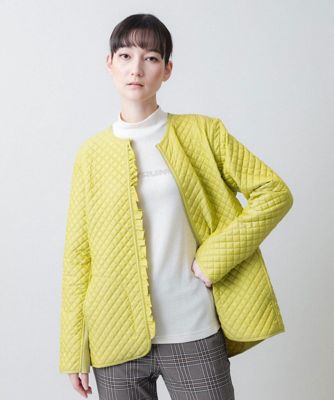 ＜TRUNK HIROKO KOSHINO (Women)＞シャンブレータフタキルティングジャケット　／洗える