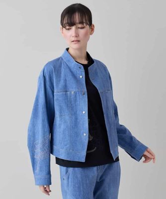 メッセージプリントデニムジャケット | TRUNK HIROKO KOSHINO (Women
