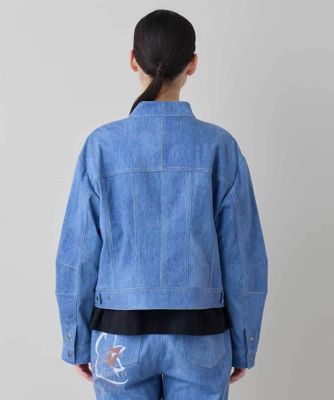 メッセージプリントデニムジャケット | TRUNK HIROKO KOSHINO (Women