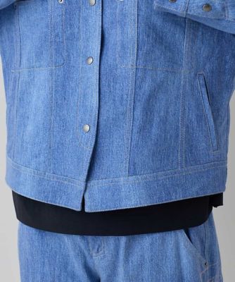 メッセージプリントデニムジャケット | TRUNK HIROKO KOSHINO (Women