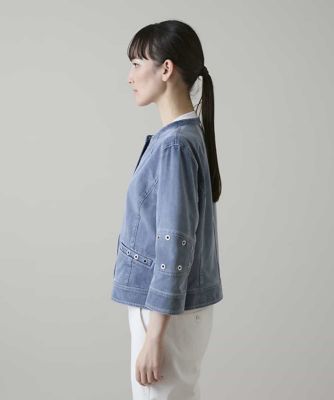 アイレットストレッチデニムジャケット ／洗える | TRUNK HIROKO