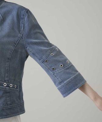 アイレットストレッチデニムジャケット ／洗える | TRUNK HIROKO 