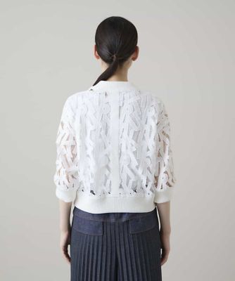 ロゴレースショートブルゾン／洗える | TRUNK HIROKO KOSHINO (Women