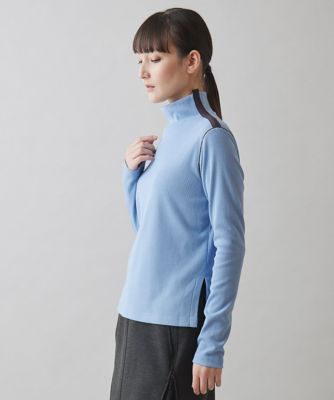 HIROKO KOSHINO / ヒロココシノ ハイネックリブニットプルオーバー /日本製/洗濯機で洗える ハイネックリブニットプルオーバー ／日本製／洗濯機で洗える