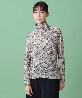 トランクロゴプリントチュールカットソー ／日本製 ／洗える | TRUNK