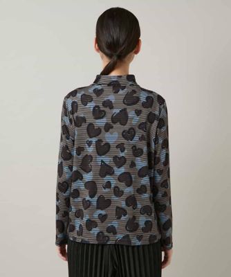 ひろこ ハートアニマル柄ボーダーデザインプルオーバー ／洗える | TRUNK