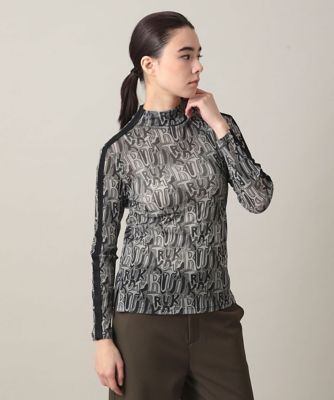 チュールロゴプリントカットソー ／日本製／洗える | TRUNK HIROKO