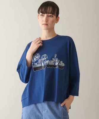 スパンコール刺繍デザインプルオーバー　／日本製／洗える