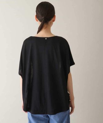 モチーフプリントブラウスＴシャツ　／日本製／洗える