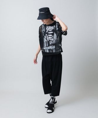 幾何柄シアープルオーバー／洗える