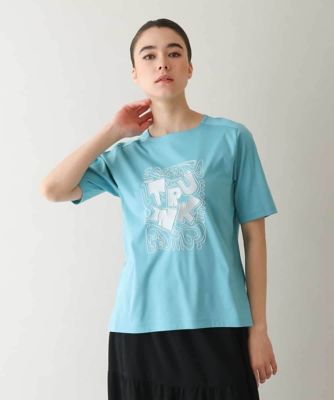 ＜TRUNK HIROKO KOSHINO (Women)＞ネコモチーフロゴ刺繍カットソー　／日本製／洗える
