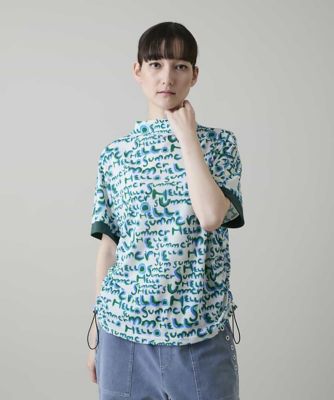 ヒロコページ♡TOKYO SOlR HELLO Summerロゴシアープルオーバー／日本製／洗える
