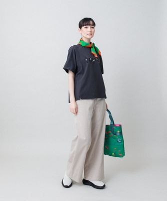 ヒロココシノ　平仮名デザイン　変形カットソー　　レアです エンブロイダリーロゴデザインカットソー ／洗える | TRUNK HIROKO