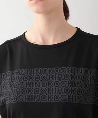 HIROKO KOSHINO / ヒロココシノ オパールロゴプリントカットソー /日本製/洗える オパールロゴプリントカットソー ／日本製／洗える | TRUNK