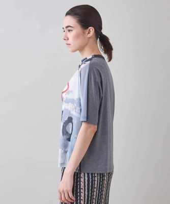TRUNK HIROKO KOSHINO イレギュラーヘムグラフィックTシャツ TRUNK HIROKO KOSHINO イレギュラーヘムグラフィックTシャツ