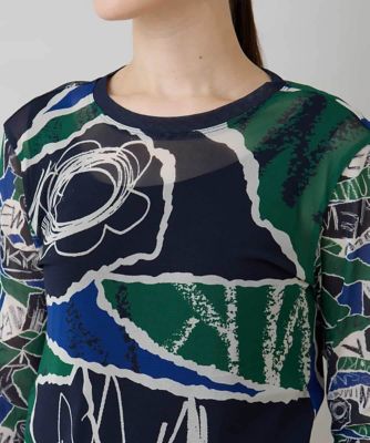 25SS HIROKO KOSHINO ヒロココシノ アートプリントプルオーバー 25SS HIROKO KOSHINO ヒロココシノ アートプリントプルオーバー