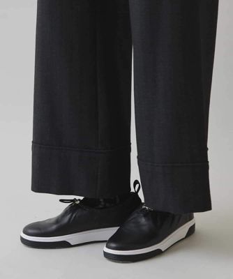 先染めストライプデニムライクパンツ　／洗濯機で洗える