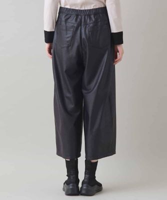 レザーライクワイドパンツ／洗える | TRUNK HIROKO KOSHINO