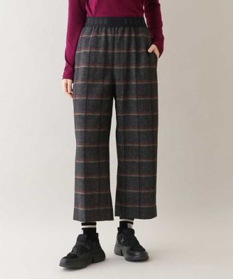 ＜TRUNK HIROKO KOSHINO (Women)＞３Ｄチェックプリントワイドパンツ